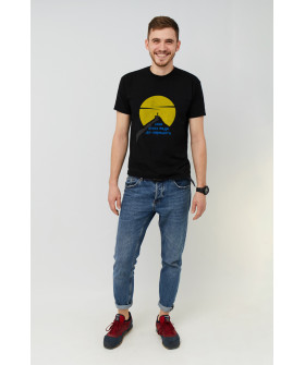 MEMO T-shirt for men black print "Our way leads to victory"