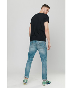 MEMO T-shirt for men black "Los Angeles. Bucket list challenge"