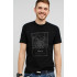 MEMO T-shirt for men black "Paris map"