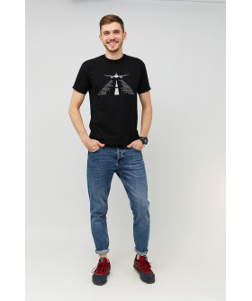 MEMO T-shirt for men black "Signals"