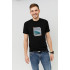 MEMO men's black T-shirt "Monday"