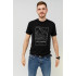 MEMO T-shirt for men black "Amsterdam map"