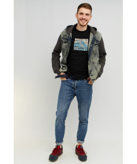 MEMO T-shirt for men black "Italian route"