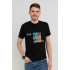 MEMO T-shirt for men black "All you need is a passport"