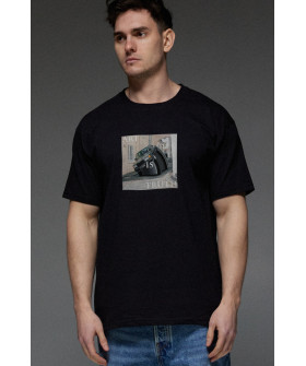 Aspirine men's black T-shirt "Art is truth"