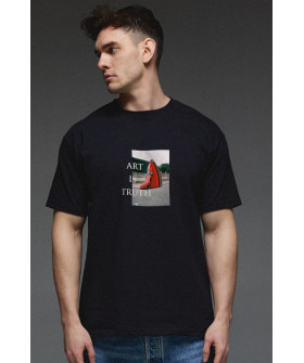 Aspirine men's black T-shirt "Art is truth"