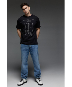 Aspirine men's black T-shirt "Guitar.Patent"