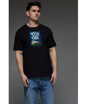 Aspirine men's black T-shirt "It`s ok"