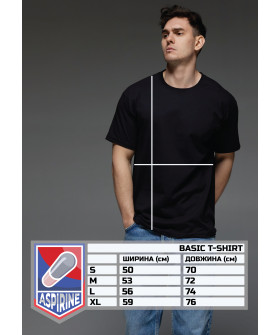 Aspirine men's black T-shirt "Good morning hedonist people"