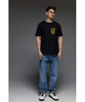 Aspirine men's black patriotic T-shirt