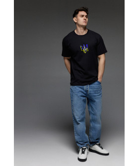 Aspirine men's black patriotic T-shirt