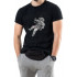 Trace of Space men's black T-shirt "Cosmonaut"