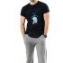 Trace of Space men's black T-shirt "I carry light"