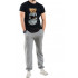 Trace of Space men's black T-shirt "Cosmo bear"