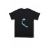 Trace of Space men's black T-shirt "UZ train Kyiv-Kosmos"