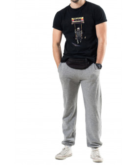 Trace of Space men's black T-shirt "Deep space"