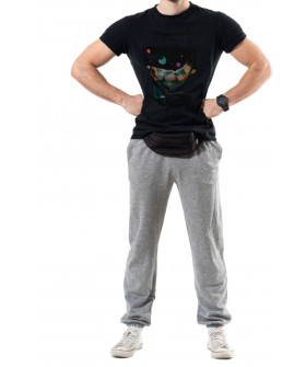 Trace of Space men's black T-shirt "To the Moon and back"