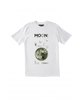 Trace of Space men's white T-shirt "Moon"