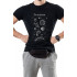 Trace of Space men's black T-shirt "Solar system"