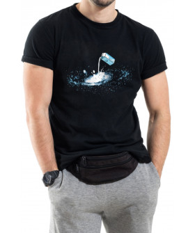 Trace of Space men's black T-shirt "space milk"