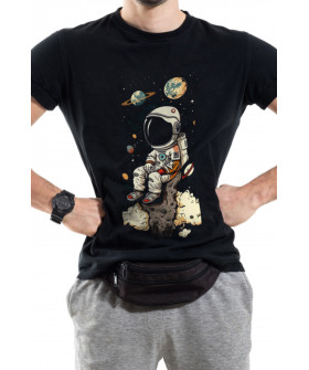 Trace of Space T-shirt for men black  