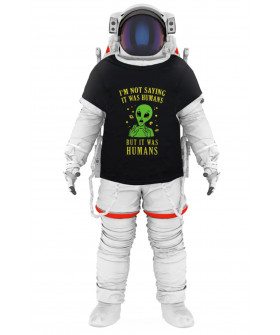 T-shirt Trace of Space men's black "I`m not saying..."