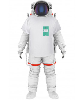 T-shirt Trace of Space men's white "I don`t believe in humans"