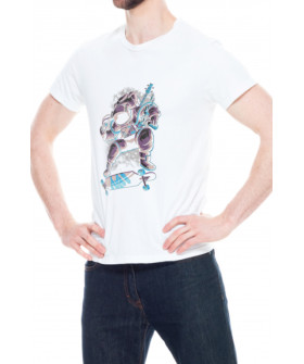 Trace of Space men's white T-shirt "Spaceboard"