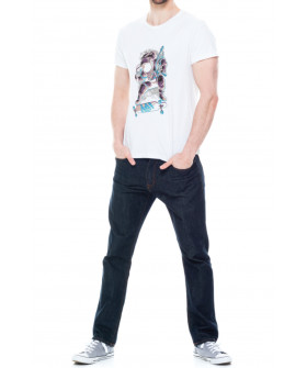 Trace of Space men's white T-shirt "Spaceboard"