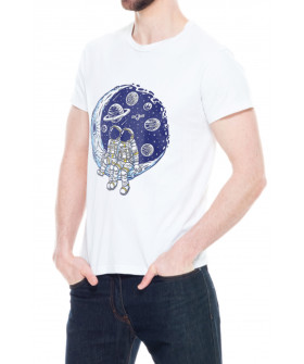 Trace of Space T-shirt for men white 