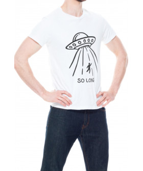 Trace of Space men's white T-shirt "So long"