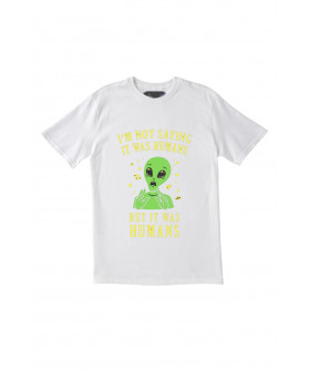 T-shirt Trace of Space men's white "I`m not saying..."