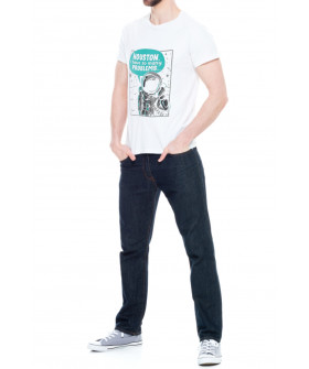 Trace of Space men's white T-shirt "Houston, i have so many problems"