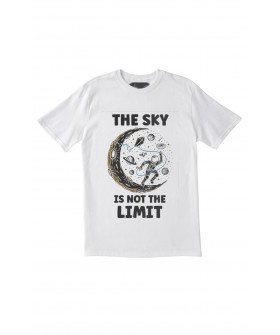 Trace of Space men's white T-shirt "The sky is not the limit"