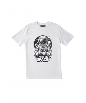 Trace of Space men's white T-shirt "I need my space"