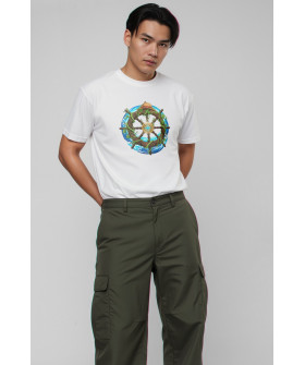 Футболка Akiba93 чоловіча біла з аніме принтом