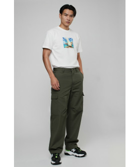 Akiba93 men's white T-shirt with anime print