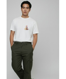 Футболка Akiba93 чоловіча біла з аніме принтом