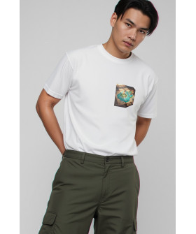 Футболка Akiba93 чоловіча біла з аніме принтом