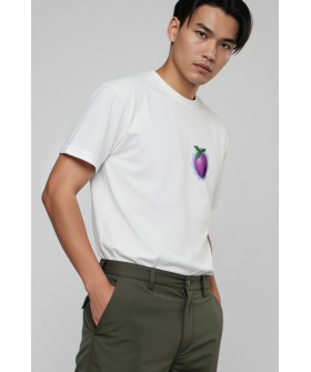 Футболка Akiba93 чоловіча біла з аніме принтом