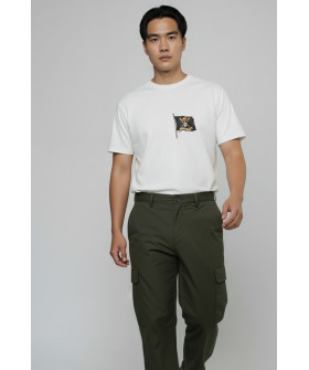 Футболка Akiba93 чоловіча біла з аніме принтом