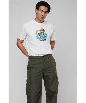 Футболка Akiba93 чоловіча біла з аніме принтом