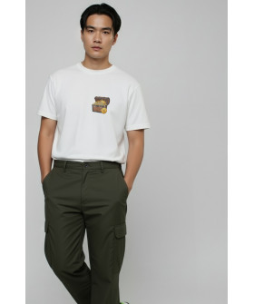 Футболка Akiba93 чоловіча біла з аніме принтом