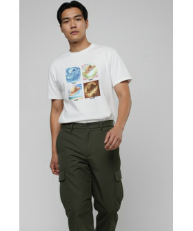 Футболка Akiba93 чоловіча біла з аніме принтом