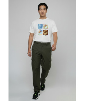 Футболка Akiba93 чоловіча біла з аніме принтом