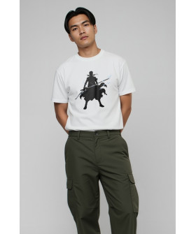 Футболка Akiba93 чоловіча біла з аніме принтом