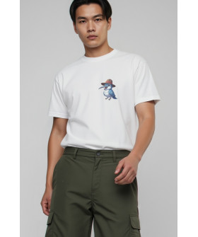 Футболка Akiba93 чоловіча біла з аніме принтом