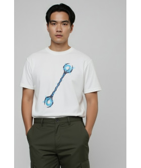 Футболка Akiba93 чоловіча біла з аніме принтом