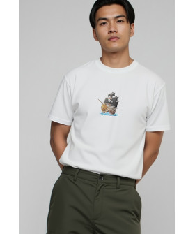 Футболка Akiba93 чоловіча біла з аніме принтом