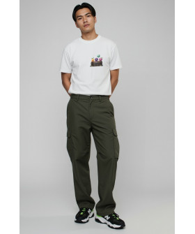 Akiba93 men's white T-shirt with anime print